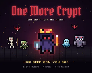 Cover art for One More Crypt, a turn-based fantasy dungeon crawler